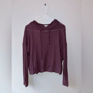 American Eagle Waffle Knit Sweatshirt Womens Size Small